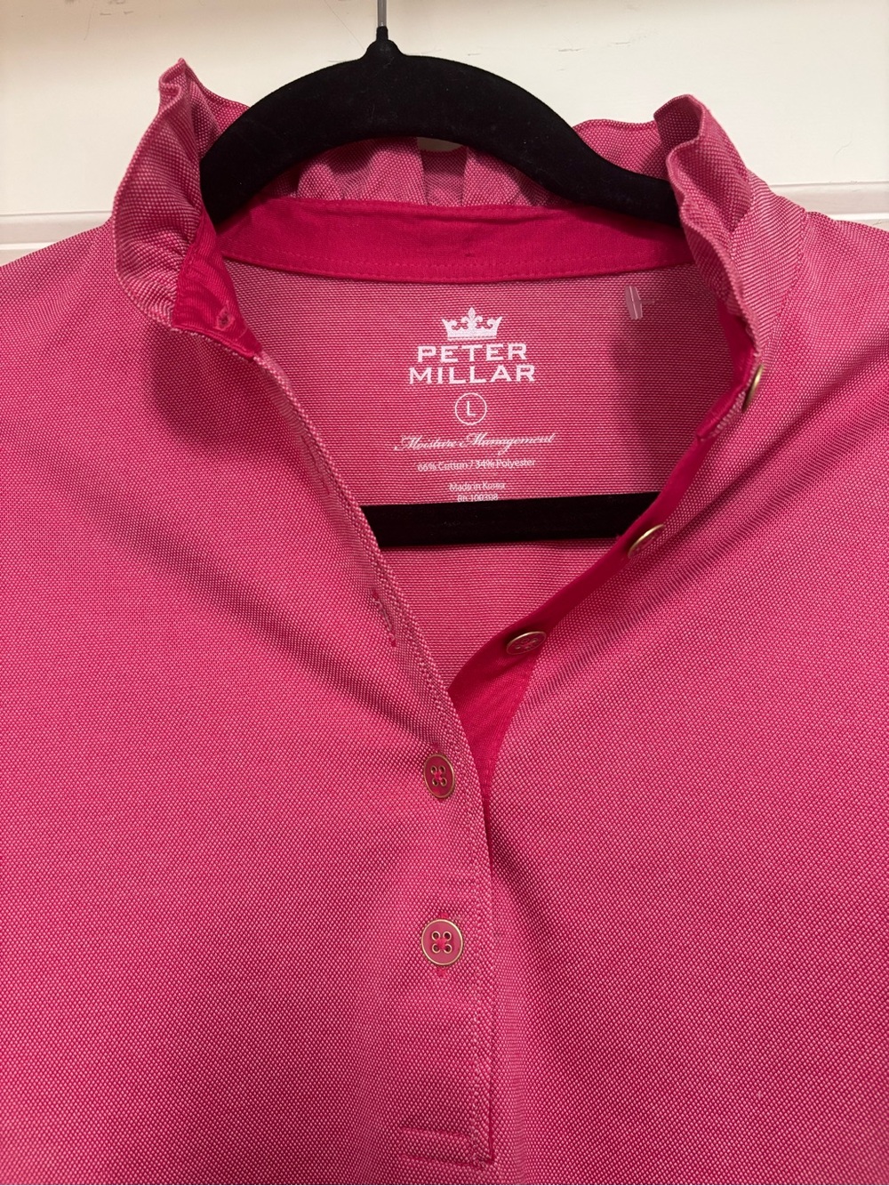Pete Millar Crown Sport Pink Performance Polo Dress Women’s Large NWOT Golf - Picture 2 of 8
